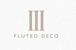 Fluted Deco Logo Transparent