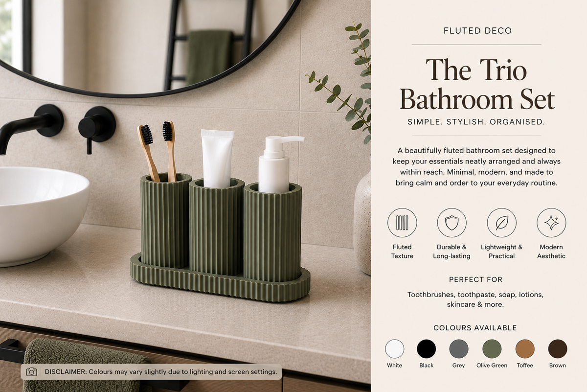 The Trio Bathroom Set